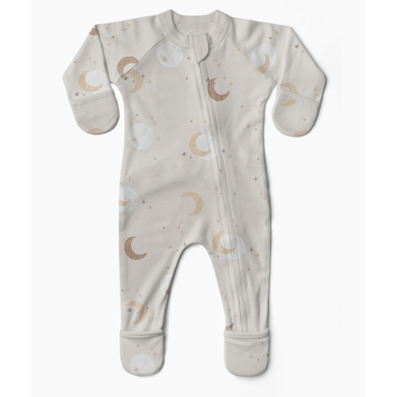 Goumi Kids Luna Grow With You Footie Snug Fit 9-12 months NWT - Picture 1 of 2